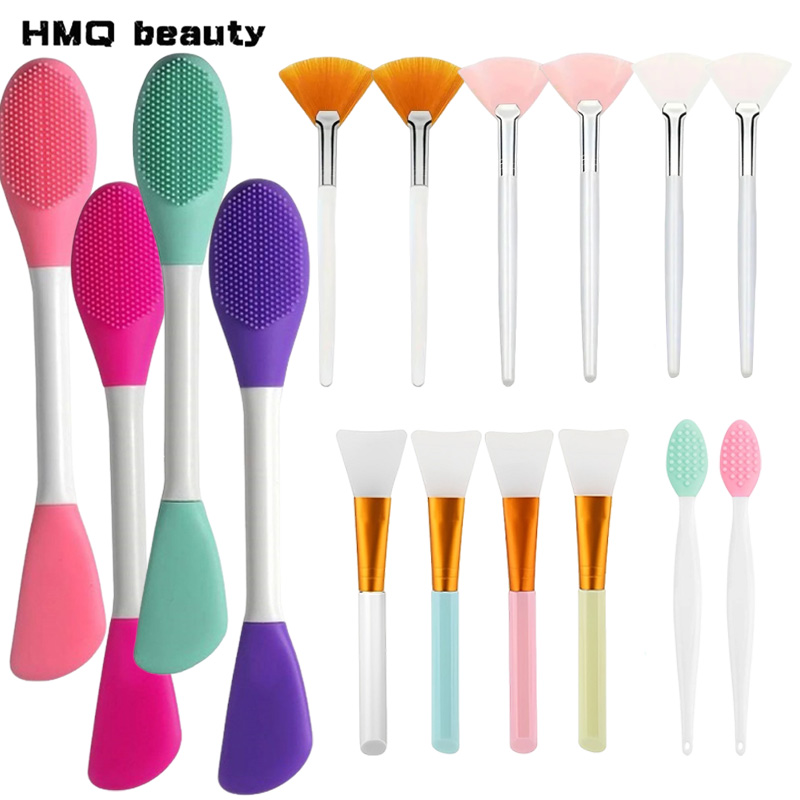 Beauty Makeup Women - แปรงซิลิโคนสำหรับมาส์กหน้าแบบมืออาชีพ แปรงทาเครื่องสำอางอเนกประสงค์ แปรงมาส์กหน้าสำหรับผู้หญิง อุปกรณ์ทำความสะอาด