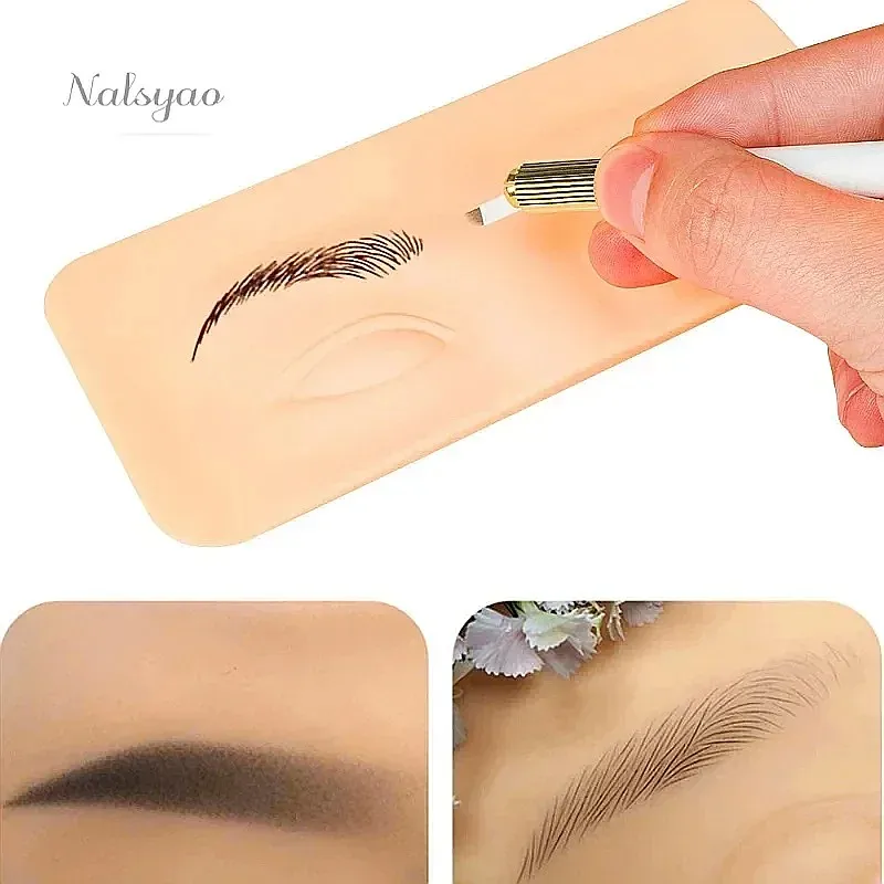 Beauty Makeup Academy - แผ่นซิลิโคน 5D คุณภาพสูง สำหรับฝึกสักคิ้ว ใช้กับกระดานฝึกแต่งหน้าถาวร อุปกรณ์สำหรับสถาบันสอนความงาม