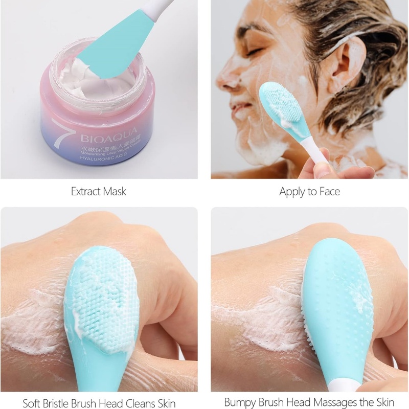 แปรงซิลิโคนสำหรับมาส์กหน้าแบบม - Beauty Makeup Women บทวิจารณ์และราคา