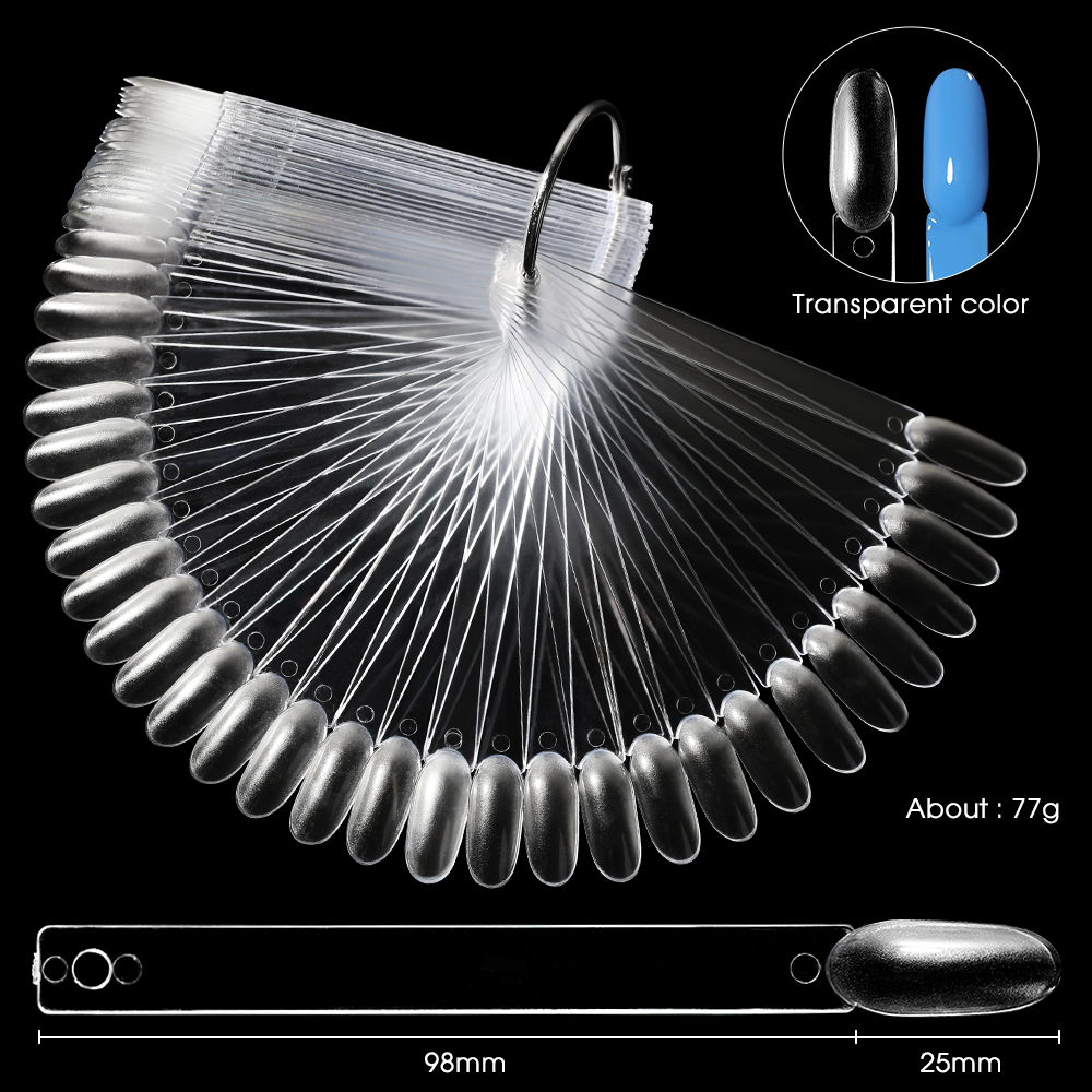 แท่นโชว์เล็บปลอม 50 ชิ้น สีใสธ - Contour Palette Stick บทวิจารณ์และราคา