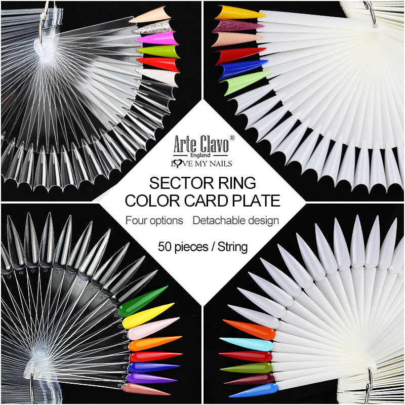 แท่นโชว์เล็บปลอม 50 ชิ้น สีใสธ - Contour Palette Stick บทวิจารณ์และราคา
