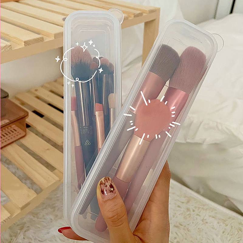 แปรงแต่งหน้าโปร่งใสพร้อมฝาครอบ - Beauty Makeup Women บทวิจารณ์และราคา